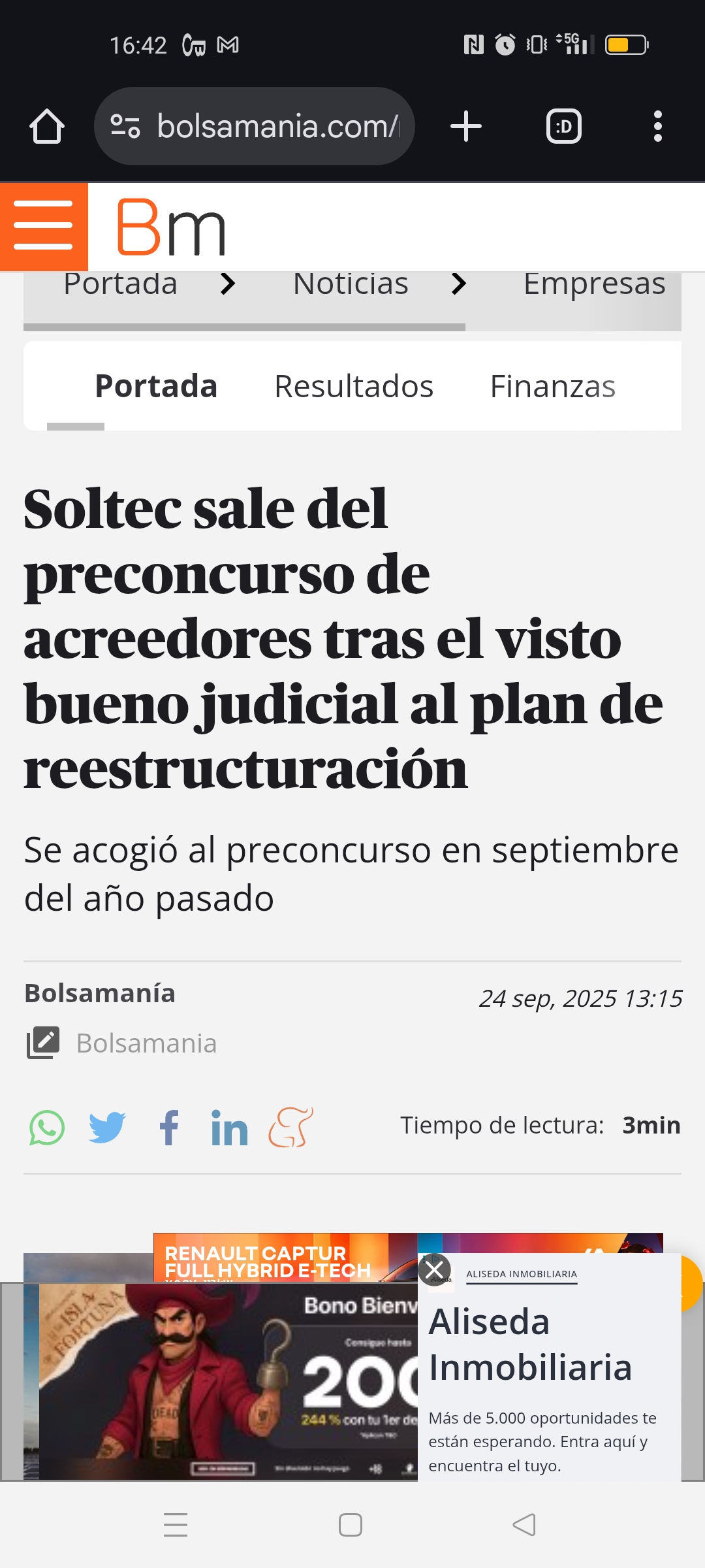 Buenas.
FYI
https://www.bolsamania.com/noticias/empresas/soltec-sale-preconcurso-acreedores-visto-bueno-judicial-plan-reestructuracion--20940074.html