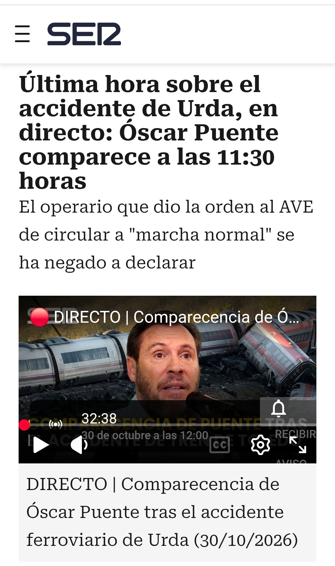 A ver, posible dimisión en directo...