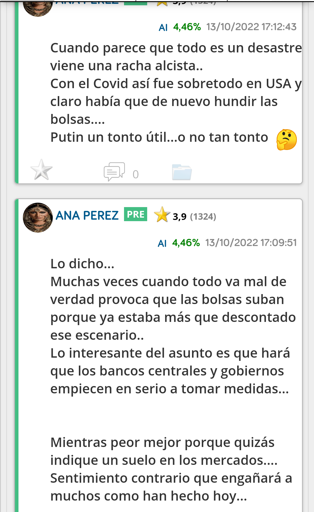 He buscado cuando la bolsa estaba en el suelo….
Aquí el Ibex ( esa cosa grande jajaja ) estaba por los 7.400 puntos.
Pues ya avisé lo que vendría poco después… <span class="Emo42"> </span>
Con los aranceles en Abril del año pasado igual….
Que era una gran oportunidad de compra.