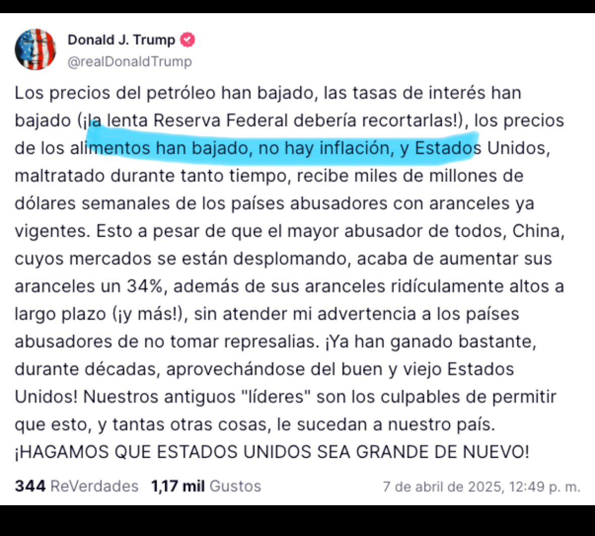No será porque no lo dice claro
