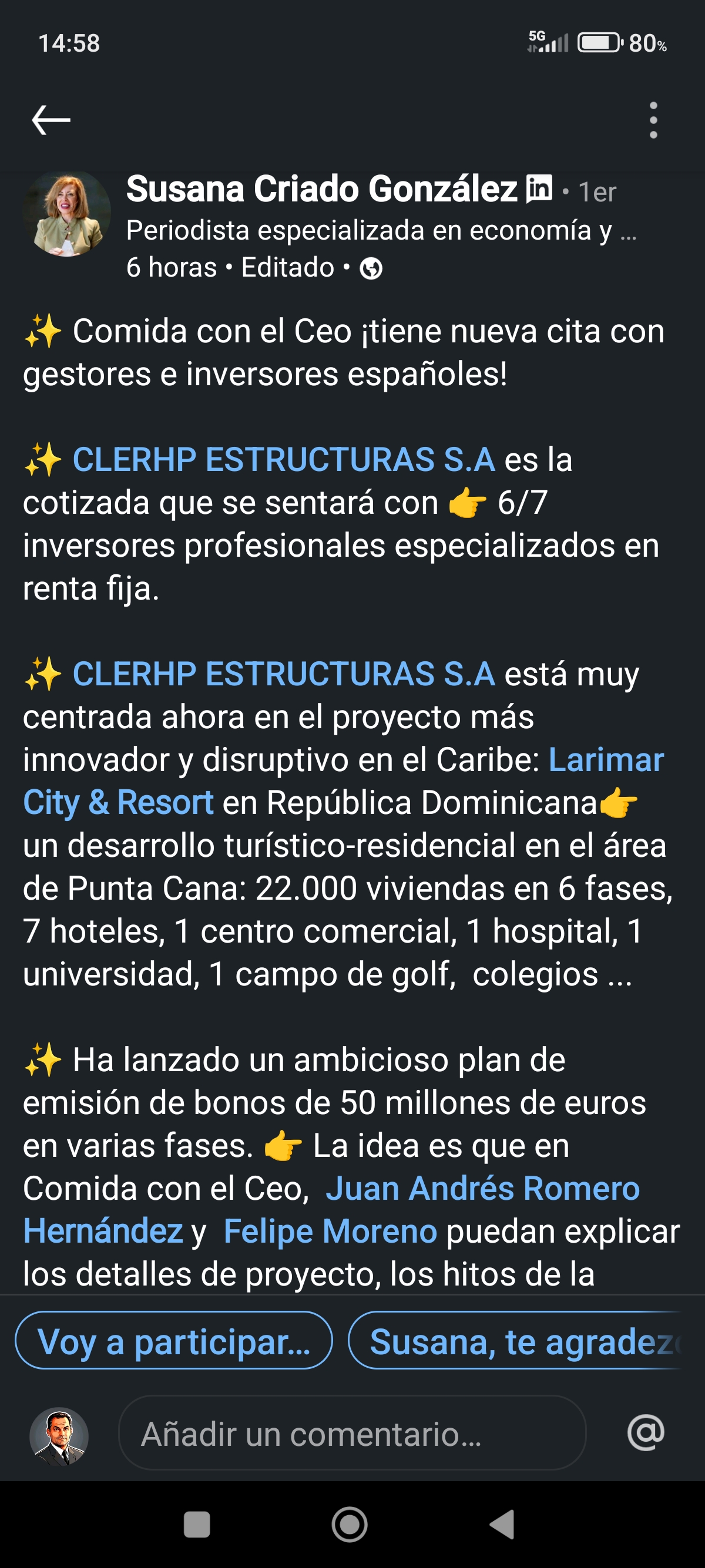 Buena iniciativa por parte de Clerhp