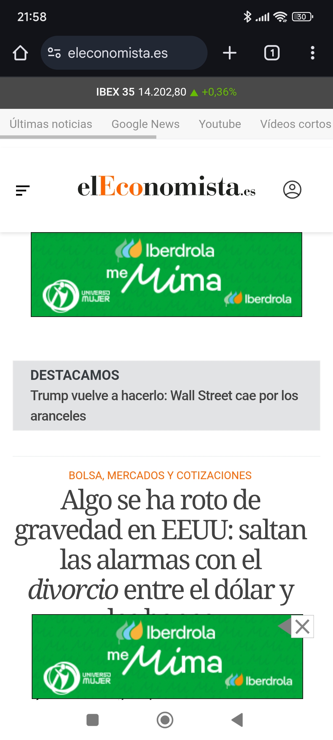 Me encanta el rigor periodístico... titular de hace poco cuando esta todo más que verde y futuros verdes....