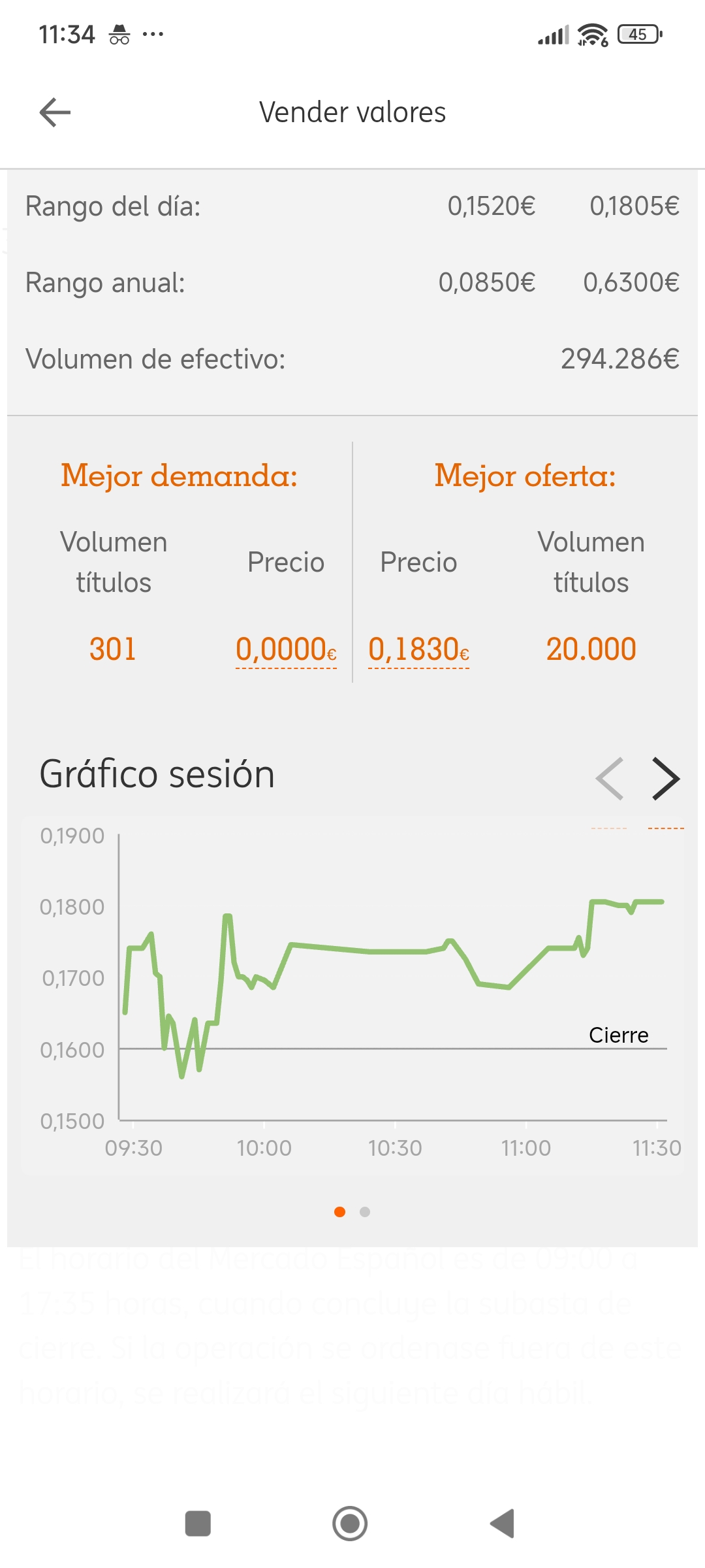 Así está en ing