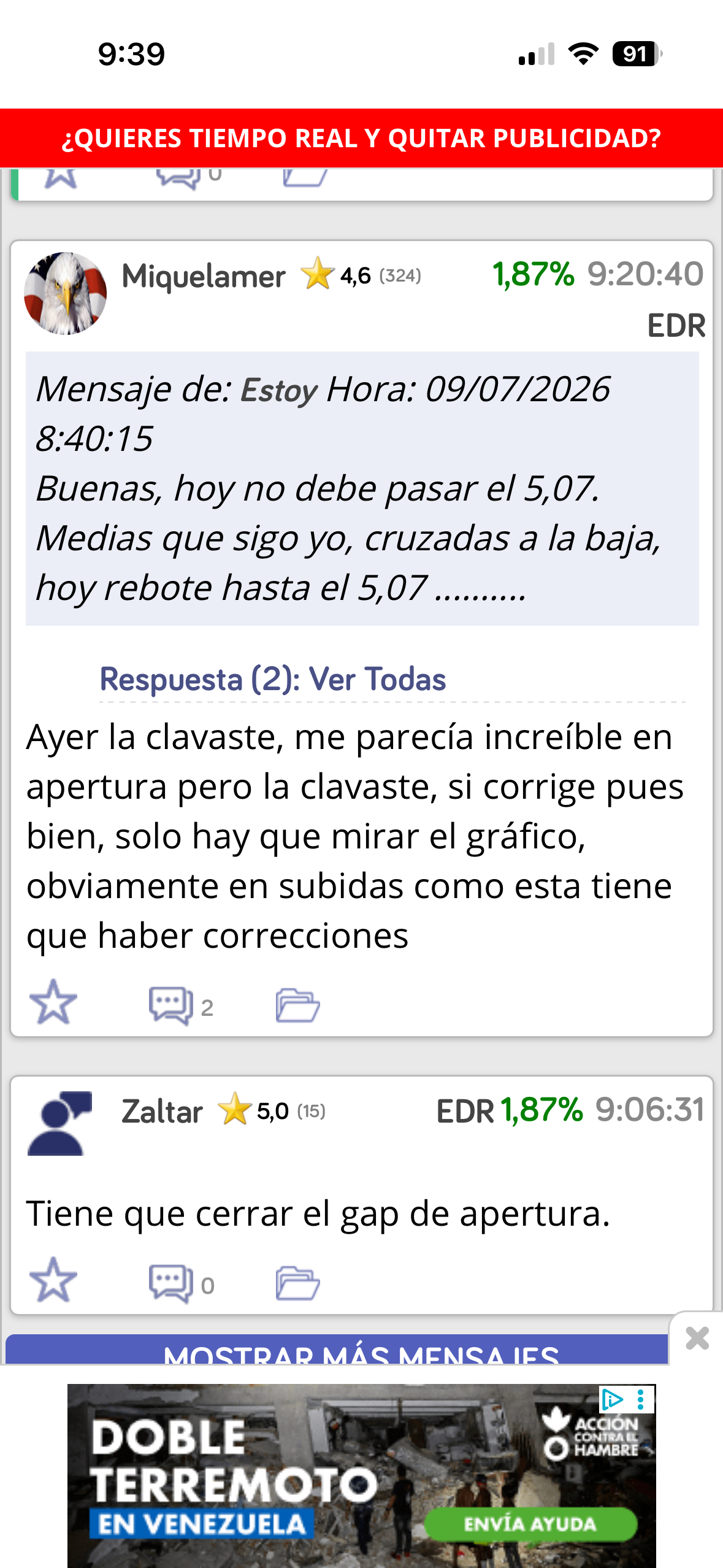 Es justo al revés. En bajadas tan importantes como la que hizo EDreams en 2025 las correcciones son obviamente son fuertes pero correcciones igualmente.