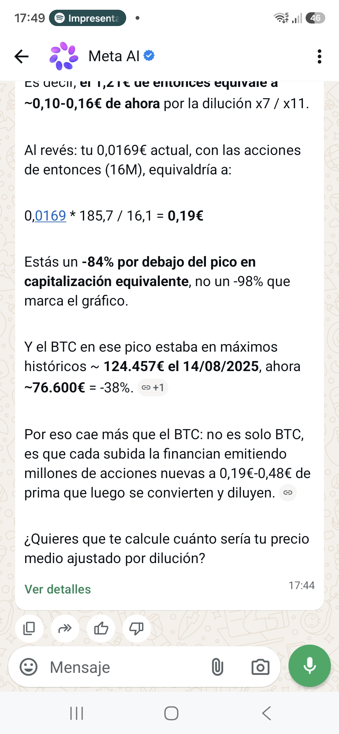 Mis preguntas del otro dia pero a la persona correcta, llamarle IA