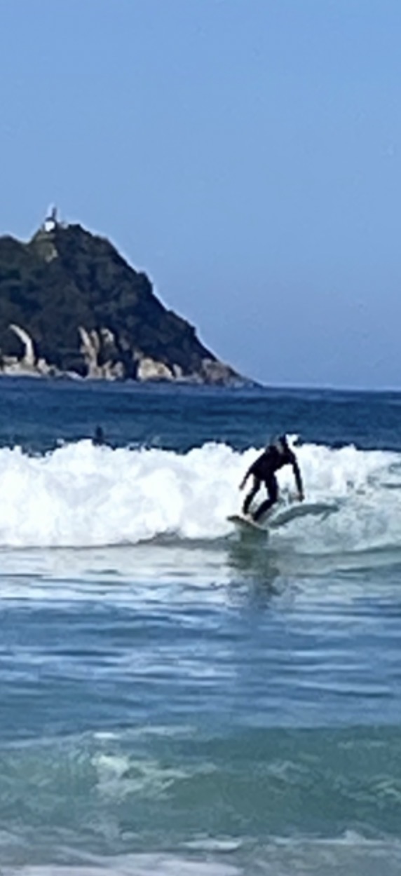 Haciendo surf