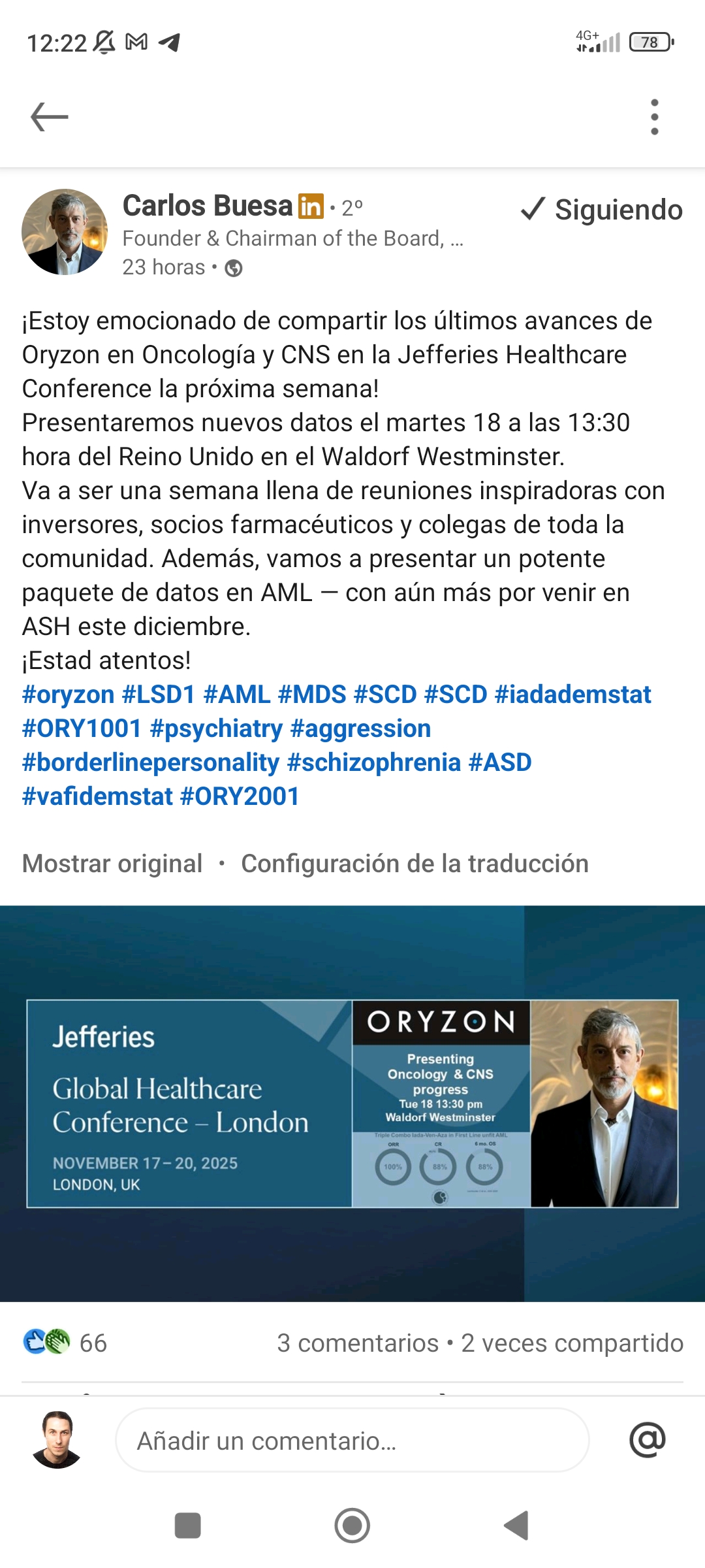 Ya se que se ha puesto, pero por si alguien no lo vio, a ver si nos sorprende con algo bueno por una vez