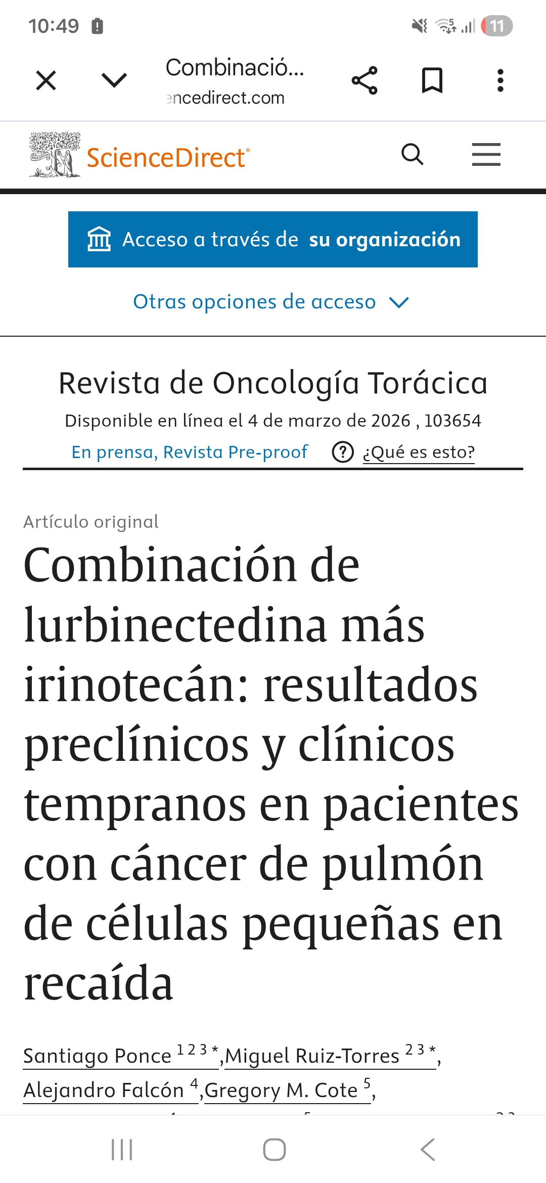 Que casualidad en el timing para re - publicar updates de la lurbinectedina mas allá de Imforte en estos momentos tan decisivos para la aprobación y negociación de precios....
Hay que enseñar de donde se viene y hacia donde se va....
Queremos aprobacion EMA sin condiciones, tambien para metástasis en CNS igual que en FDA
¡¡¡ VAMOS PHARMA !!!
