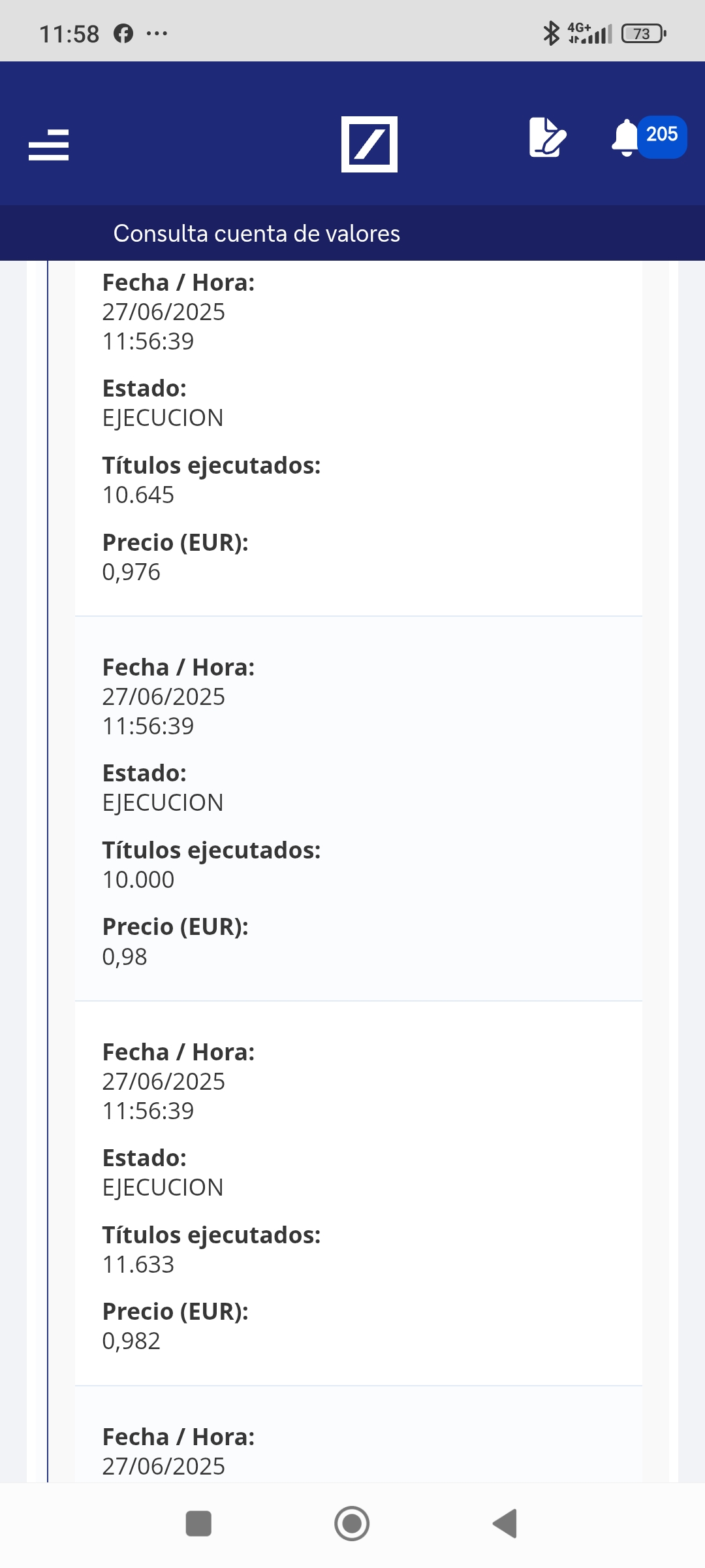 Y ahí la última parte de la venta....