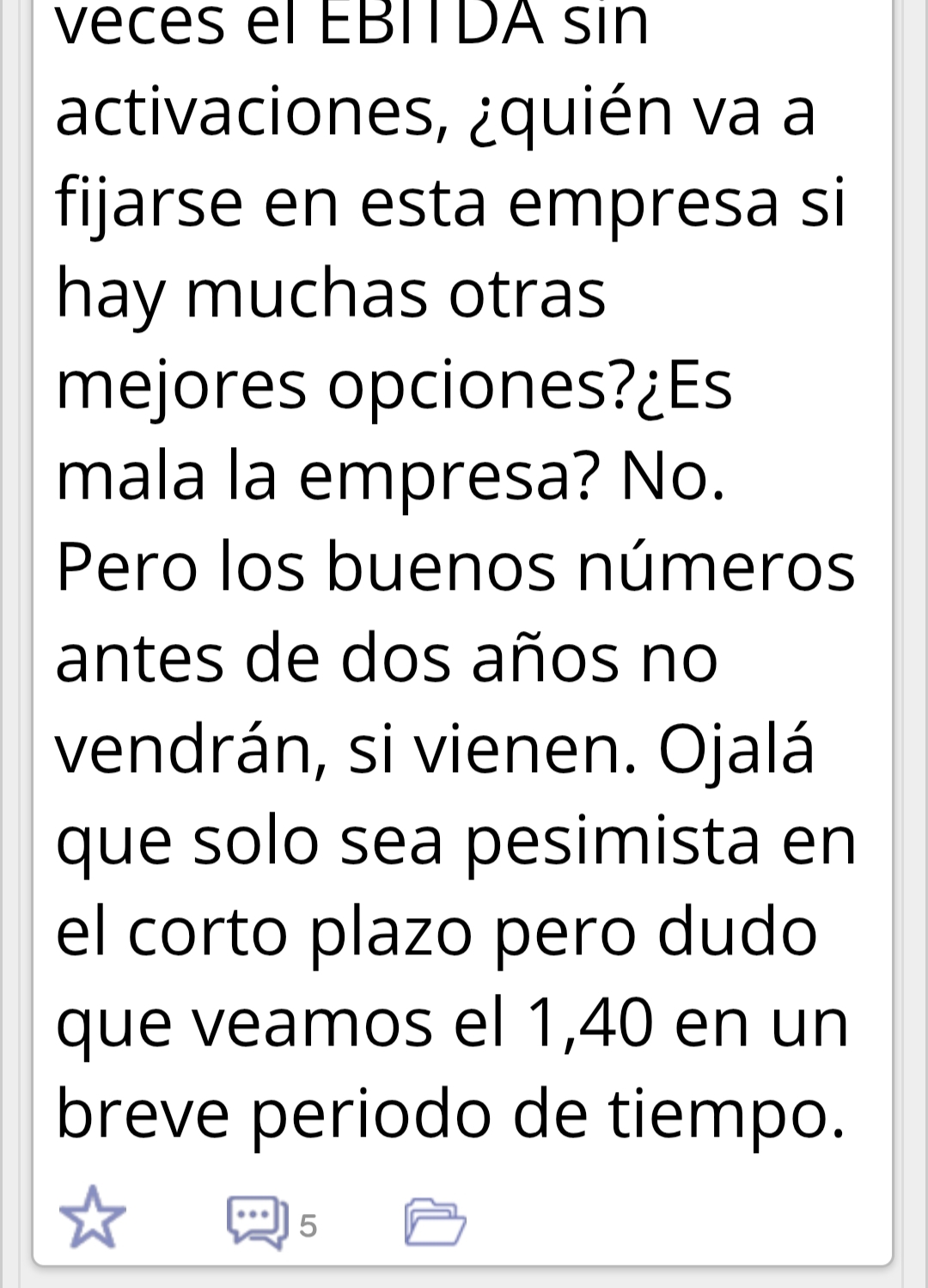 Hay una cosa que hasta que no aprendas en la bolsa... Por mucha historia del valor Lleidanet que puedas escribir en 50 tomos, no vas a ganar un duro aquí