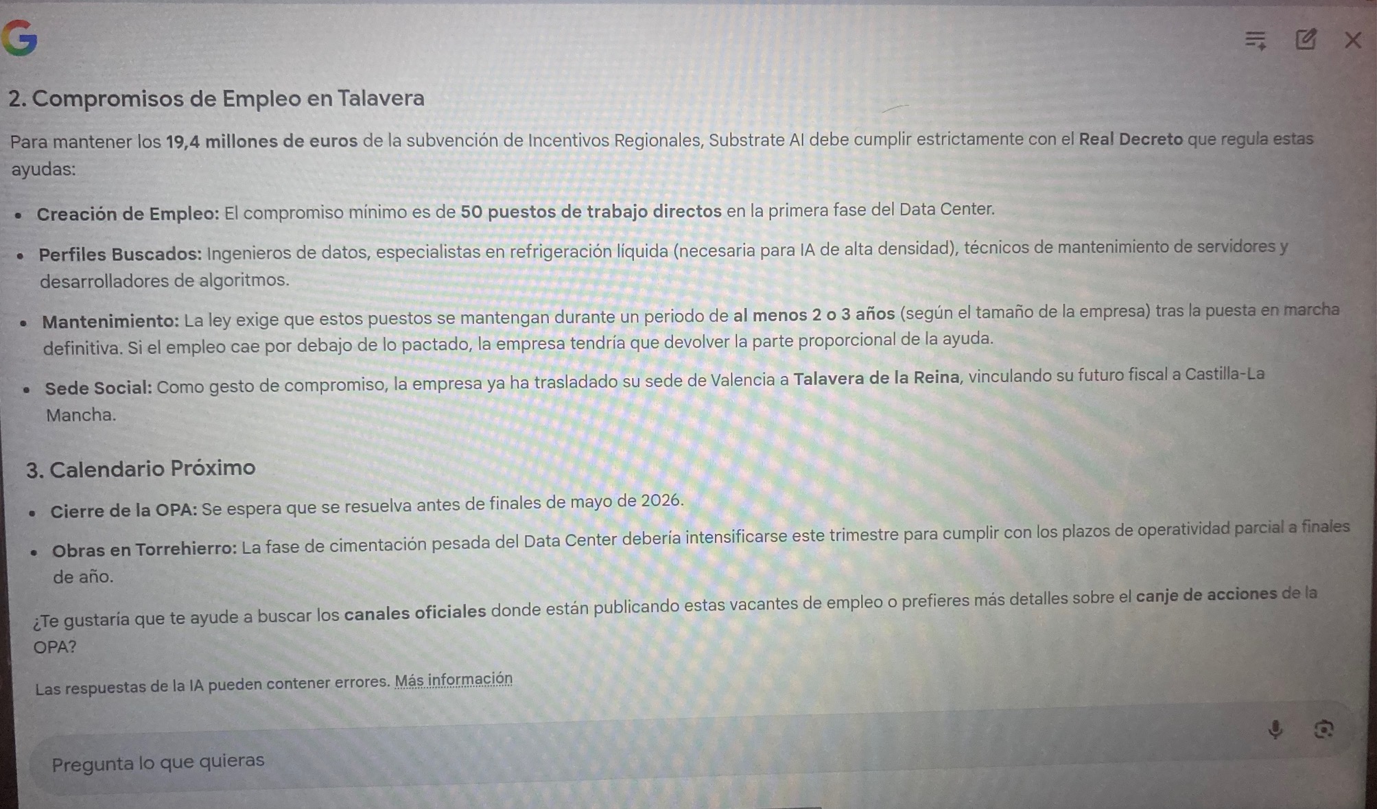Según la IA 2a parte