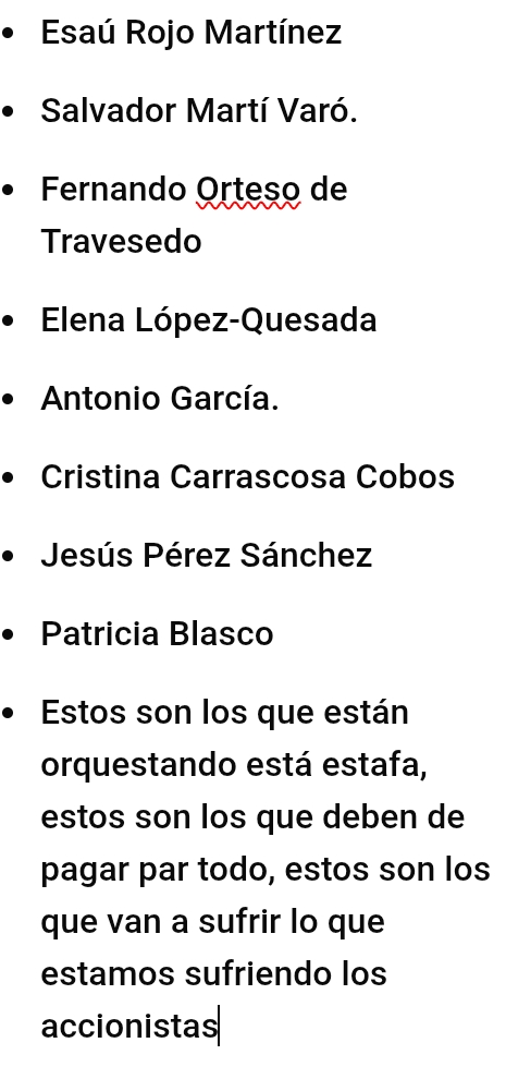 Vuelvo a pasar la lista de quien merece un escarmiento duro