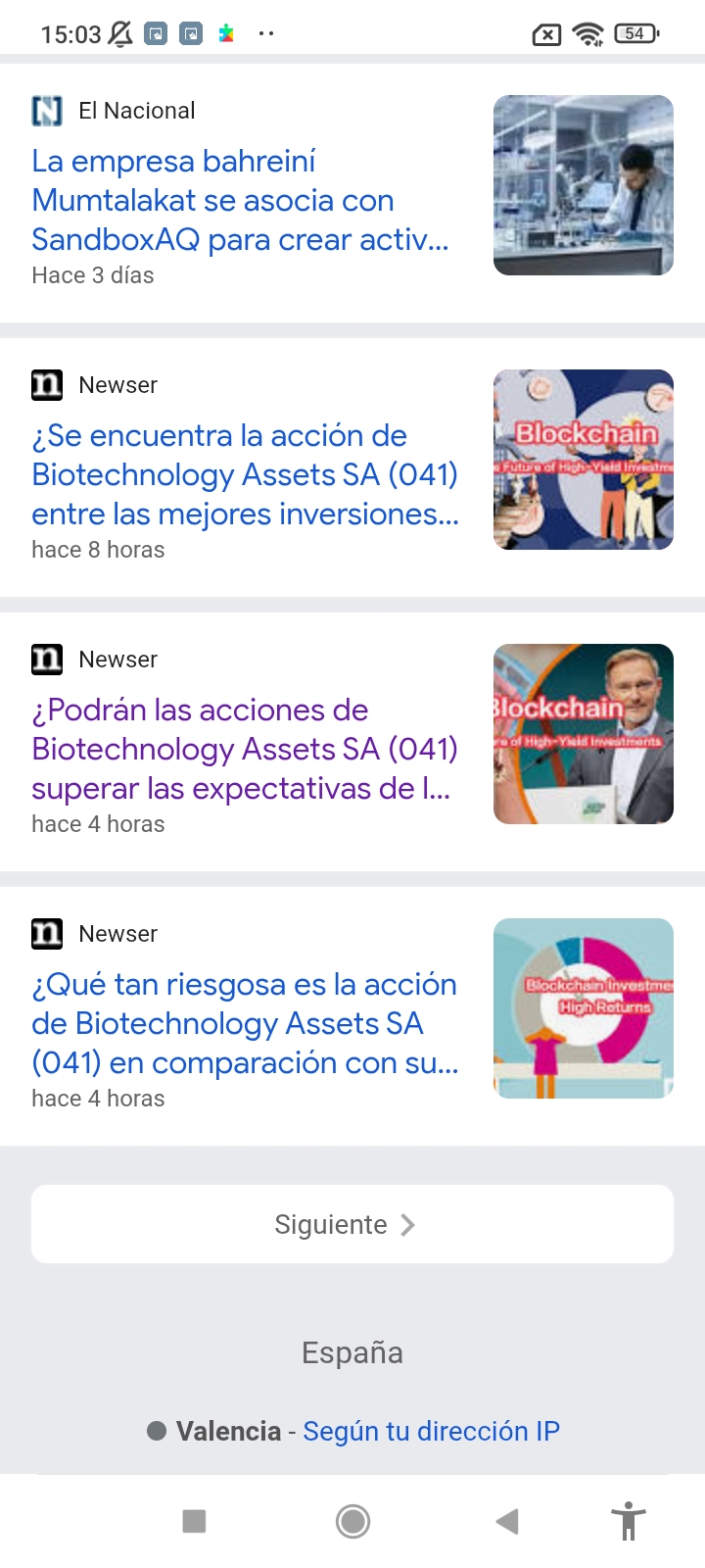 No me deja abrir la noticia