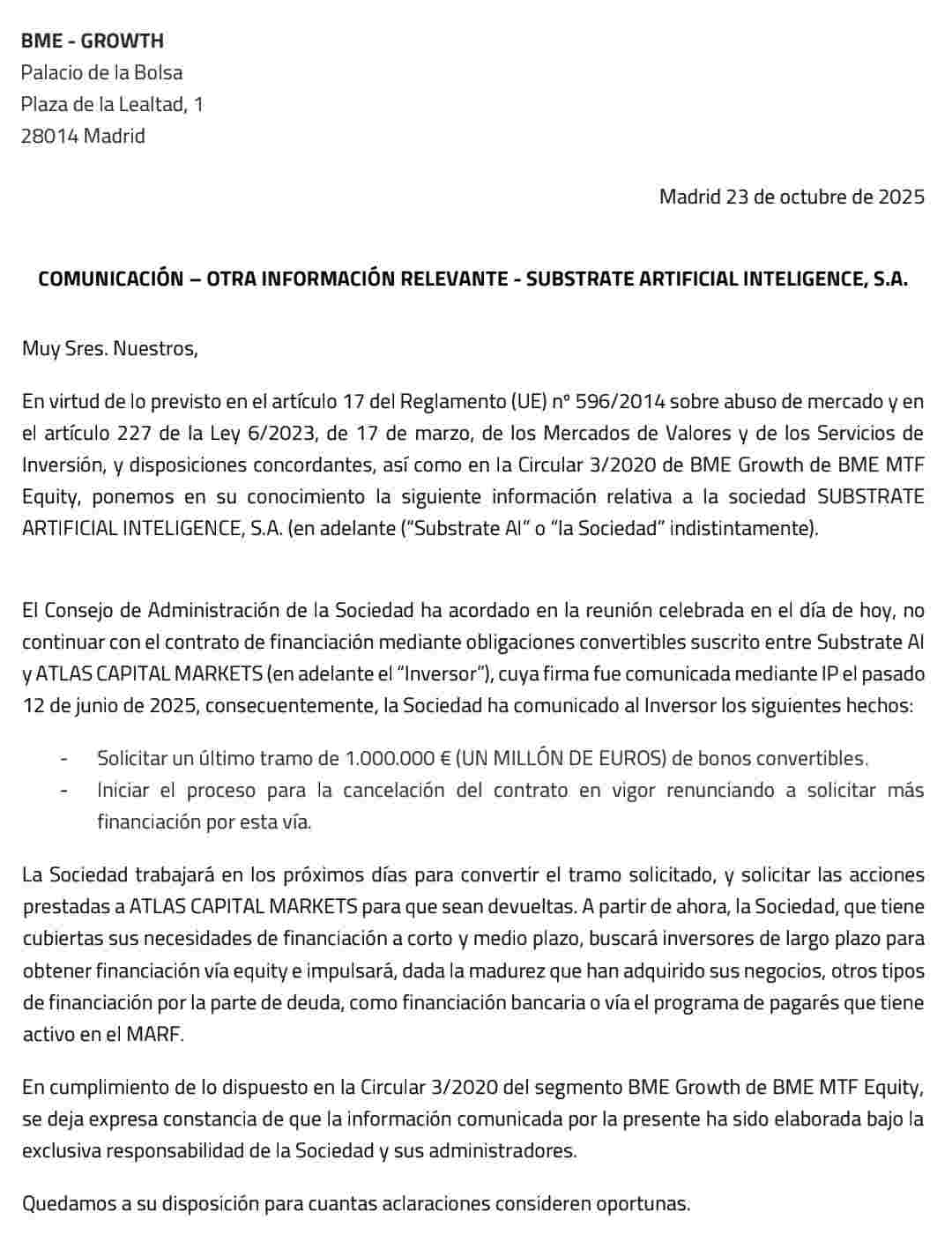 gran noticia