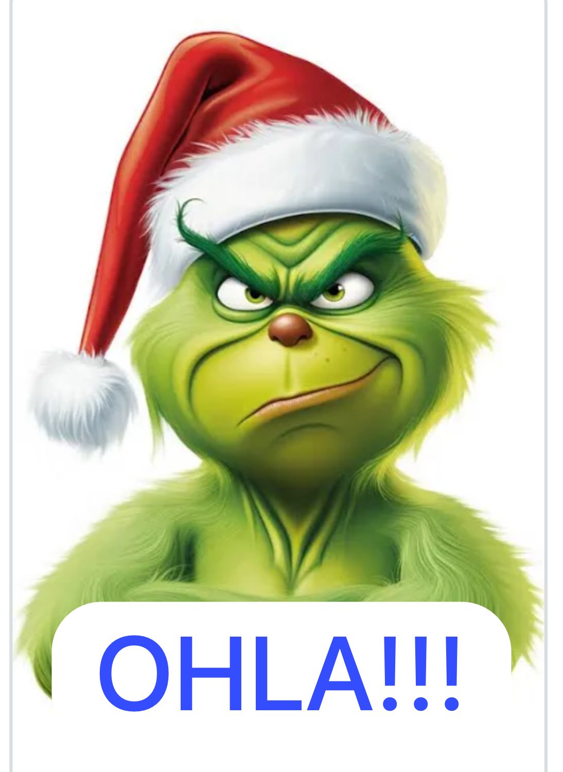 Os dejo al grinch a ver si se os acerca el verde