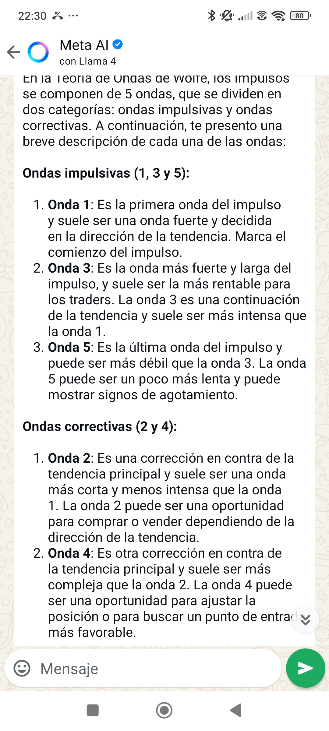 Pongamos que las Ondas de Elliot son 5 y plasmamos eso en ticks