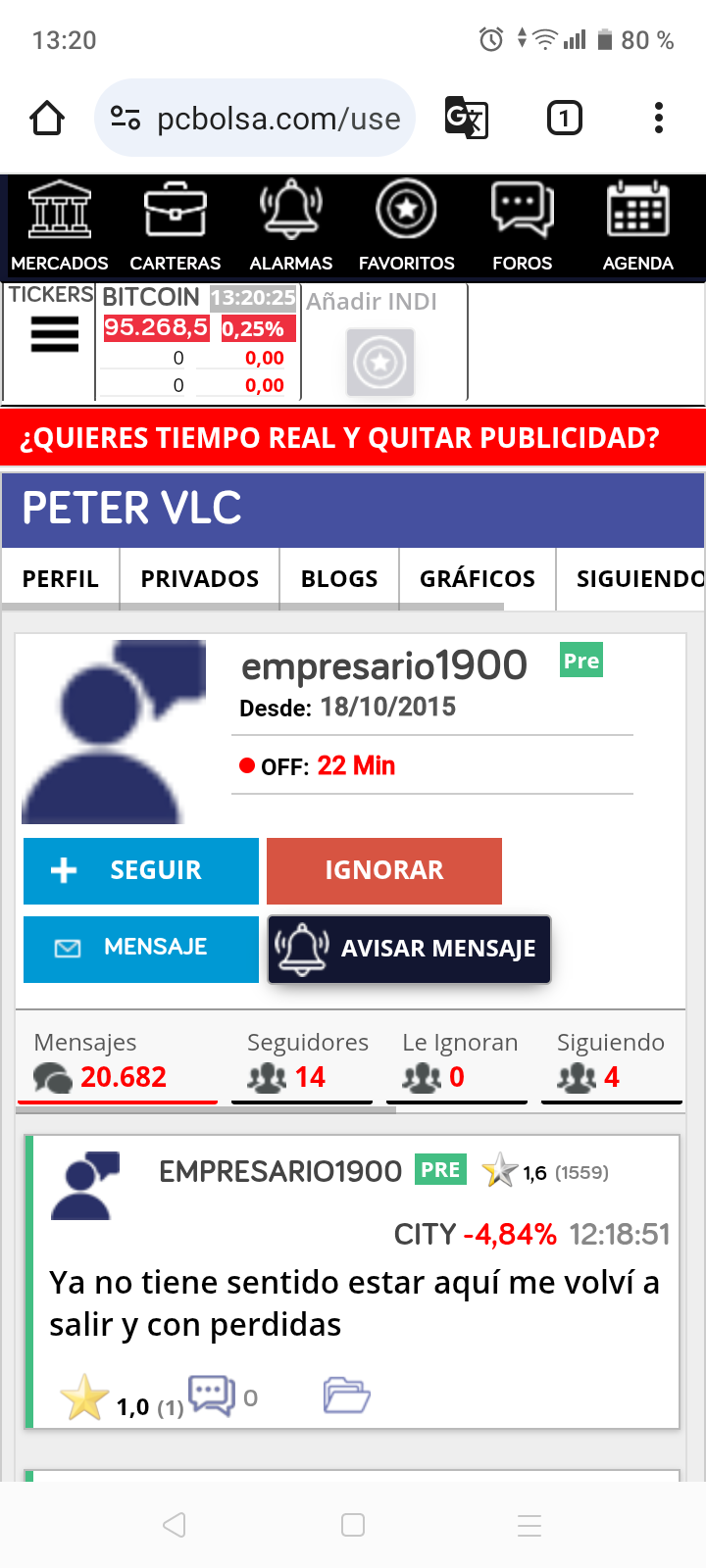 City revienta...lo que todos esperábamos. Financiación
Empresario contigo empezó todo jejeje