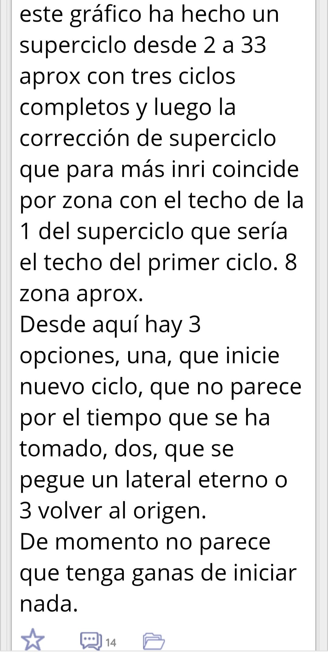 Estás tú para ponerle nota a nadie. De momento no parece que vaya a iniciar nada, puuuumm