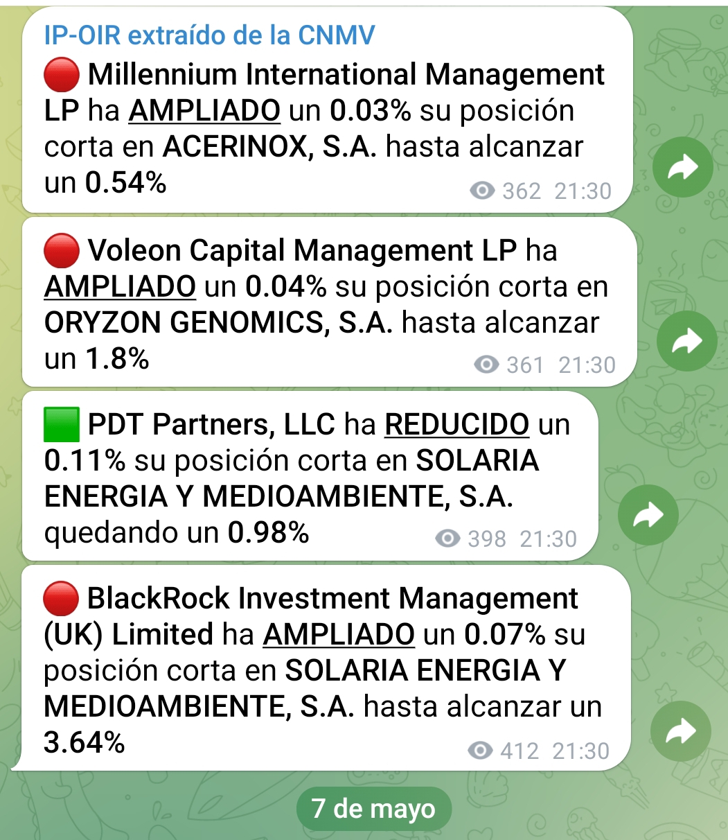 Así lo publicaron anoche