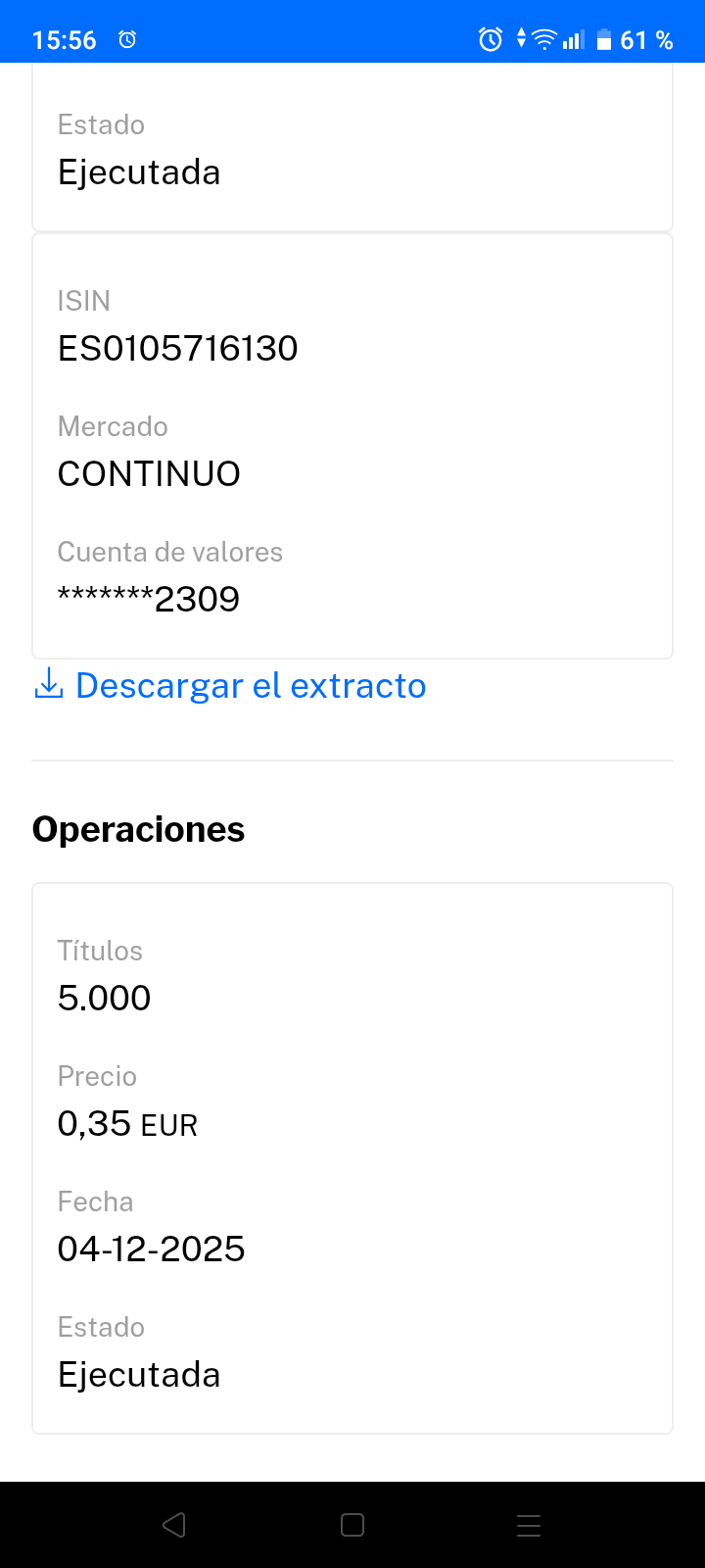 Lutxa calla esa boca chancla que tienes porque llevo desde hace semanas apoyando la subida sin vender ninguna... Así que calla que no tienes ni idea. Si supieras las subidas que han sido gracias a mí apoyo en el momento clave ...te callabas más todavía...y sino que hable Fernando. Que lo sabe....bobo que eres más que bobo