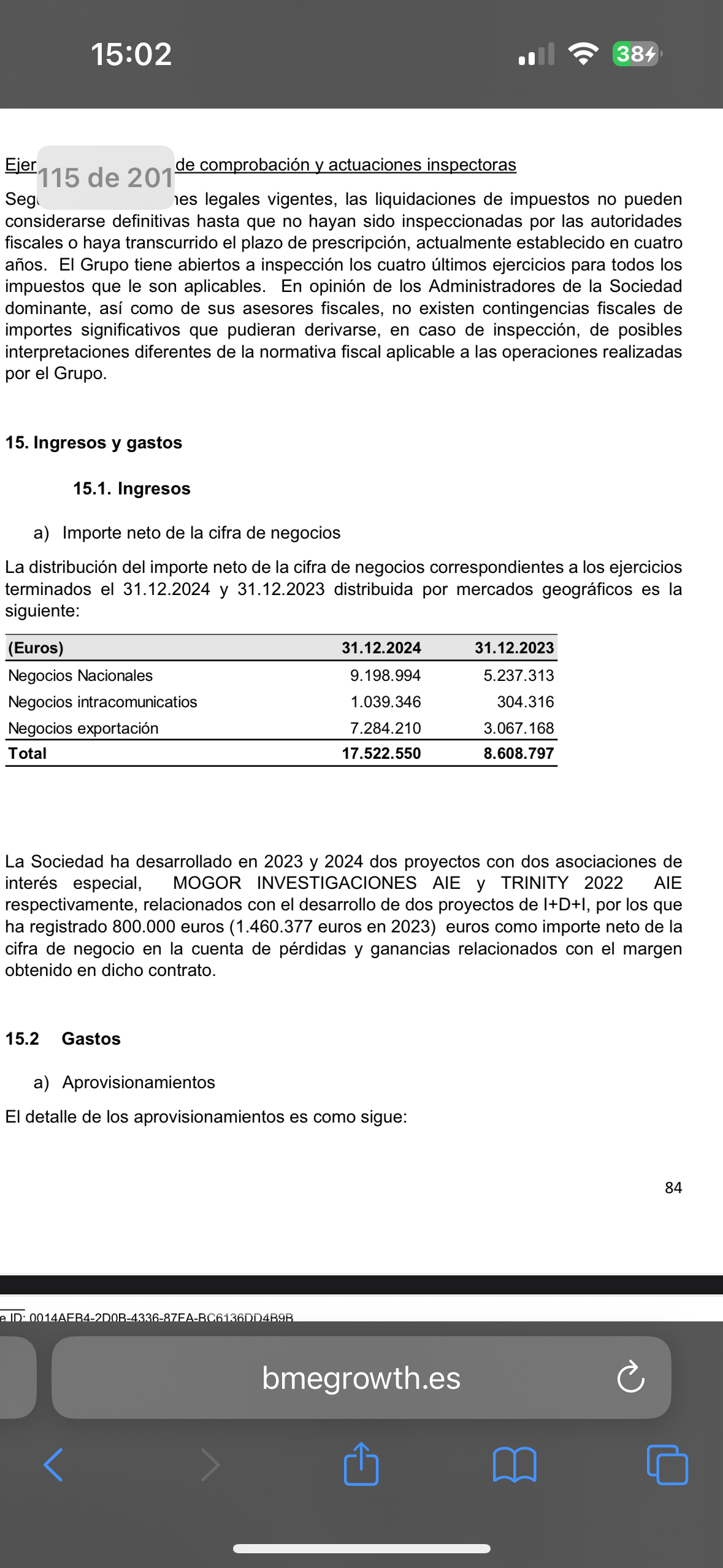 El negocio internacional ha crecido y de ahí los nuevos fichajes que hay en la empresa. Acabaran entrando más empresas al negocio