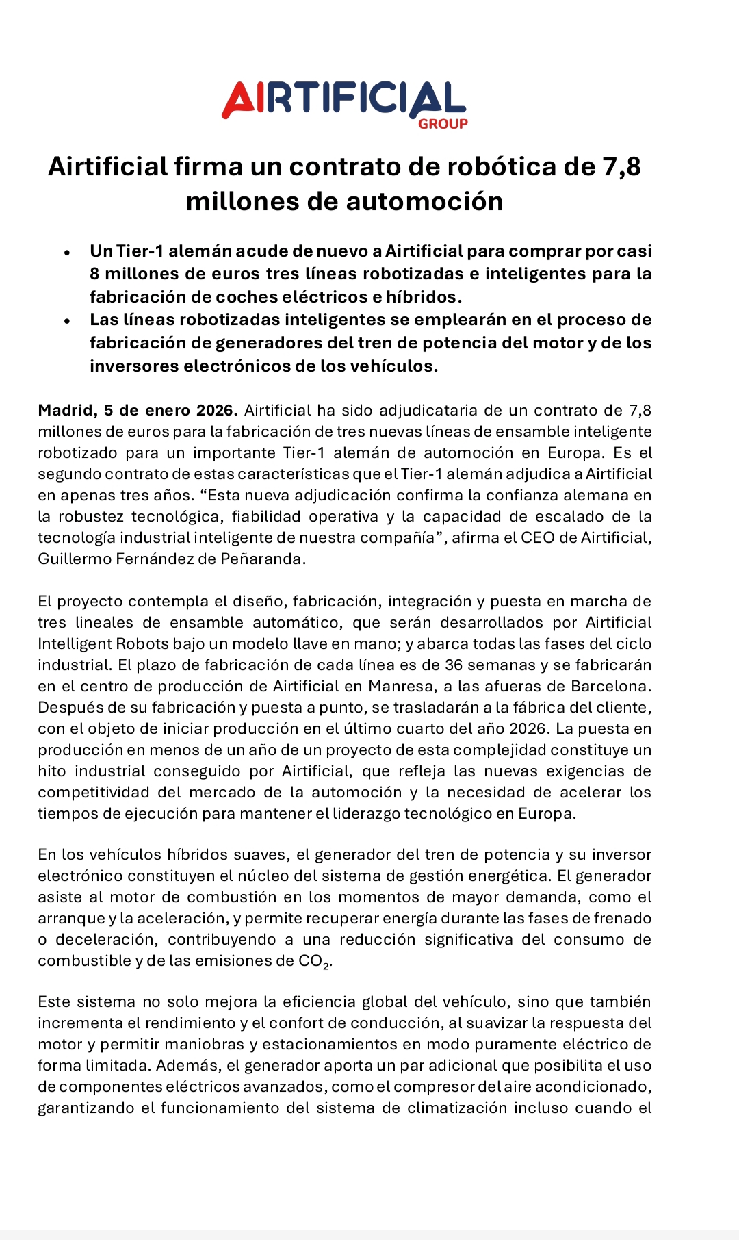 grafico de la accion Airtificial