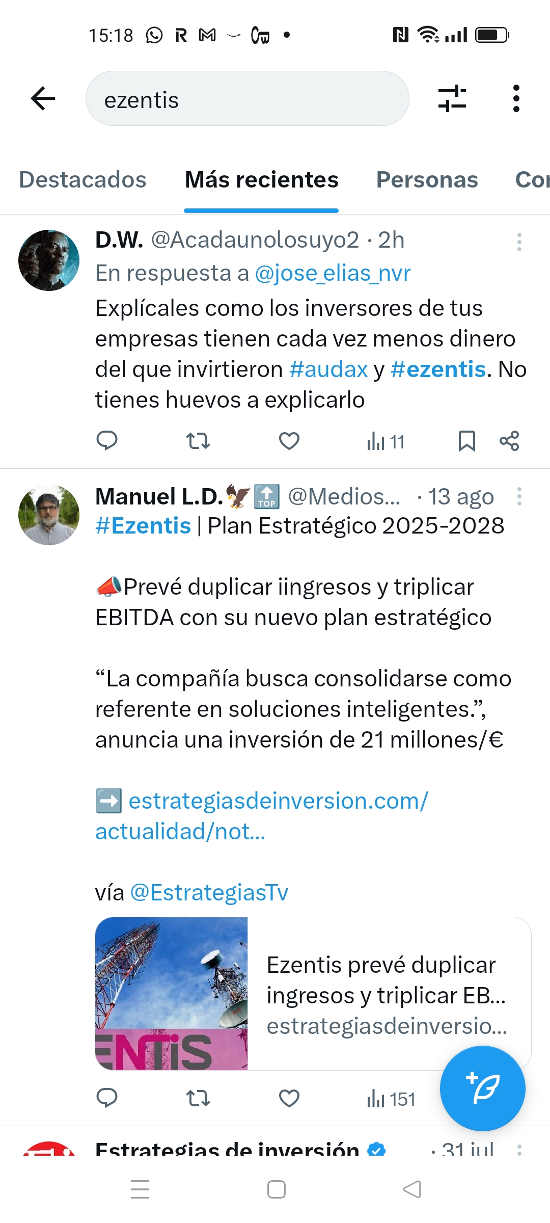 Interesante comentario de este usuario al Sr Elías.
<span class="Emo3"> </span>