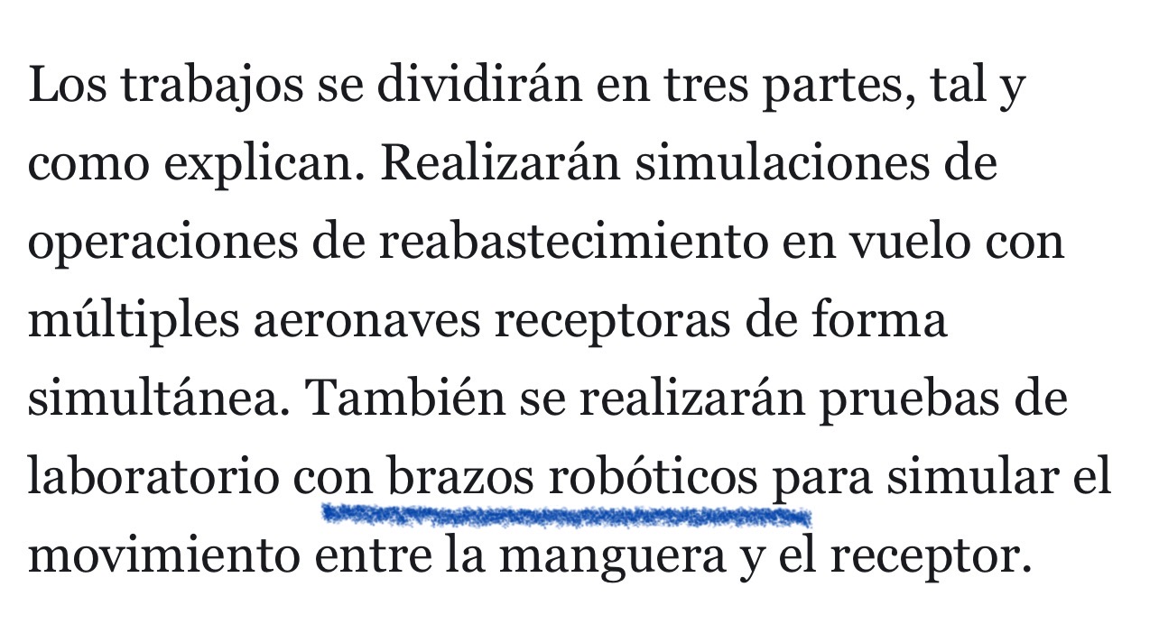 Airtificial es experta en brazos robóticos verdad ?
Y fabrica esa pértiga y ahora también conoce con más profundidad lo de los drones gracias a Airbus …
Esto huele a contrato <span class="Emo4"> </span> jjj