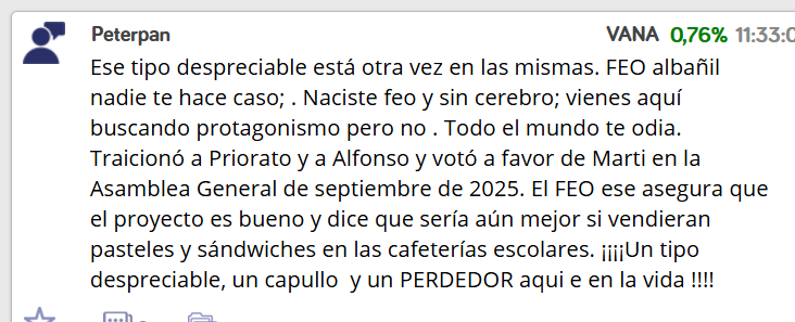 Administradores, este señor no hace nada que insultarme, es unataque continuo hacia mi persona desde este y otros nick
Por favor, hagan algo ya,es un loco, escribe aquí porque he apagado el telefono