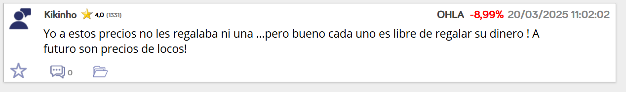 El 20/03 cotizaba a 0,47/0,48... en fin, cada uno con su operativa anda