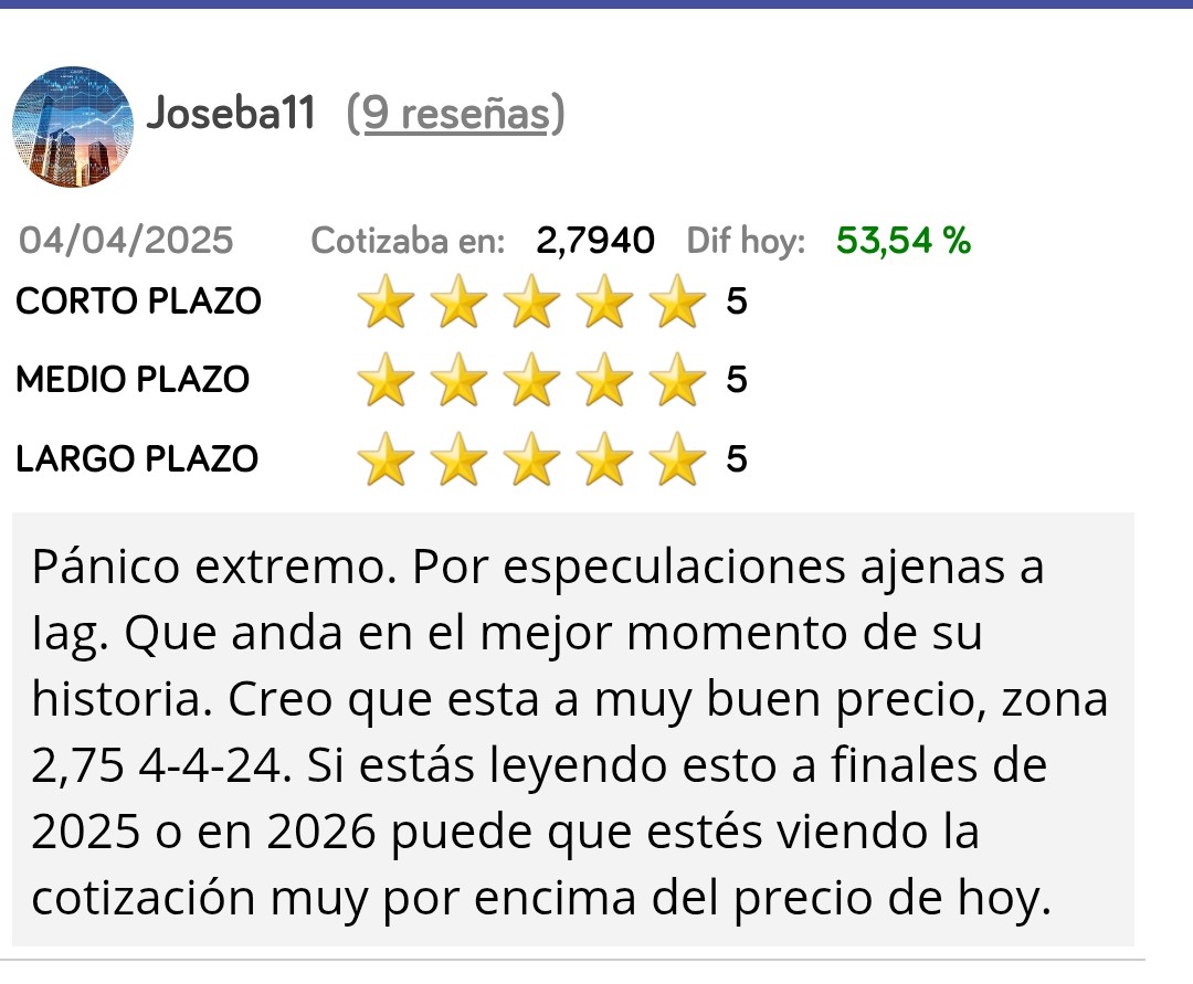 Y AQUI MI RECOMENDACIÓN DE COMPRA EN EL DIA MAS BARATO DE ESTE AÑO.
Mientras había gente hablando del € el que me hiciera caso estaría ganado un pastón. Los que te hicieran a ti a verlas venir y perderse subidas.