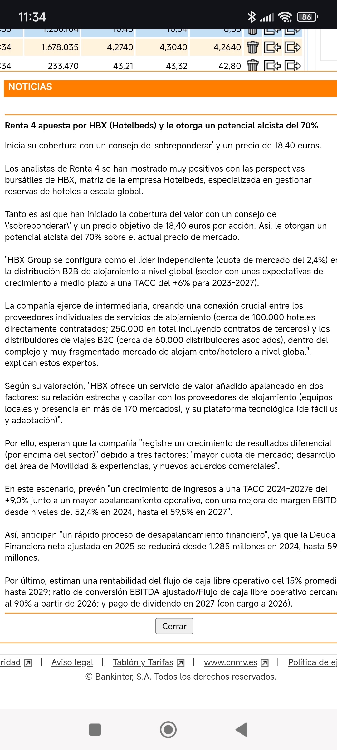 Renta 4 estará comprando a saco digo yo .....del 15/07