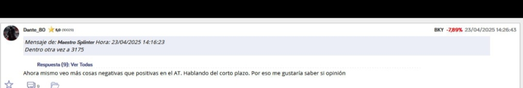 Y encima que te advierto de que habia cosas que no me gustaban en el corto plazo sales despotricando para variar