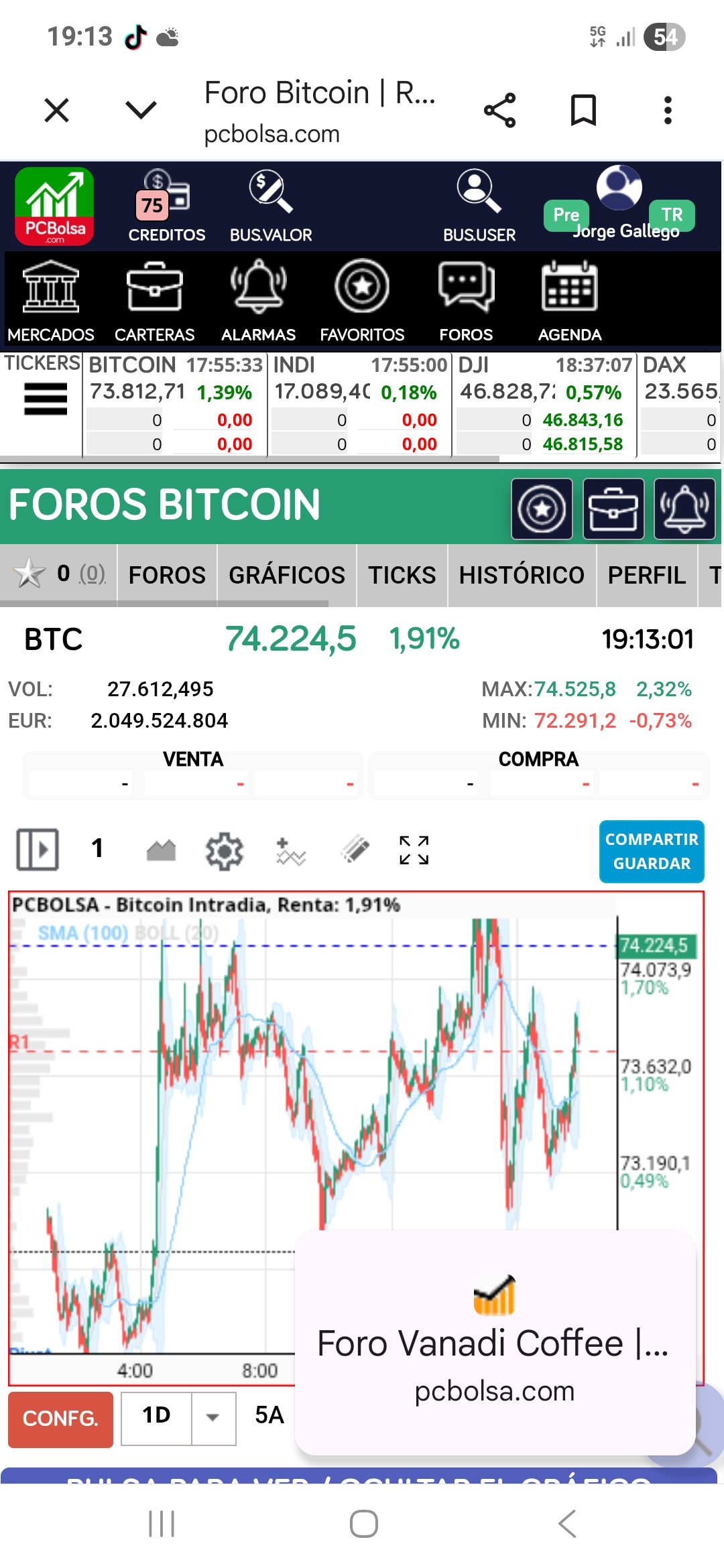 Btc 74200 esta semana puede ser grande