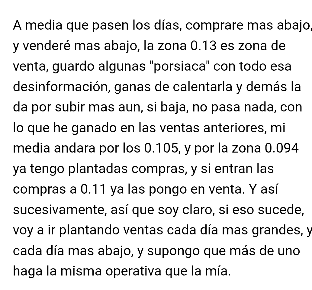 Me han pasado este comentario de un compañero. Aquí se ve como funcionan estos trolls que no hacen más que hablar mal de la empresa . Y este por lo menos dice la verdad y otrs cosa que tiene es que intenta argumentar para dar más credibilidad a lo que dice mal de ella. Que ya digo, ests en su derecho de hacer lo que quiera, pero que no veo honrado utilizar esa información para su operativa.