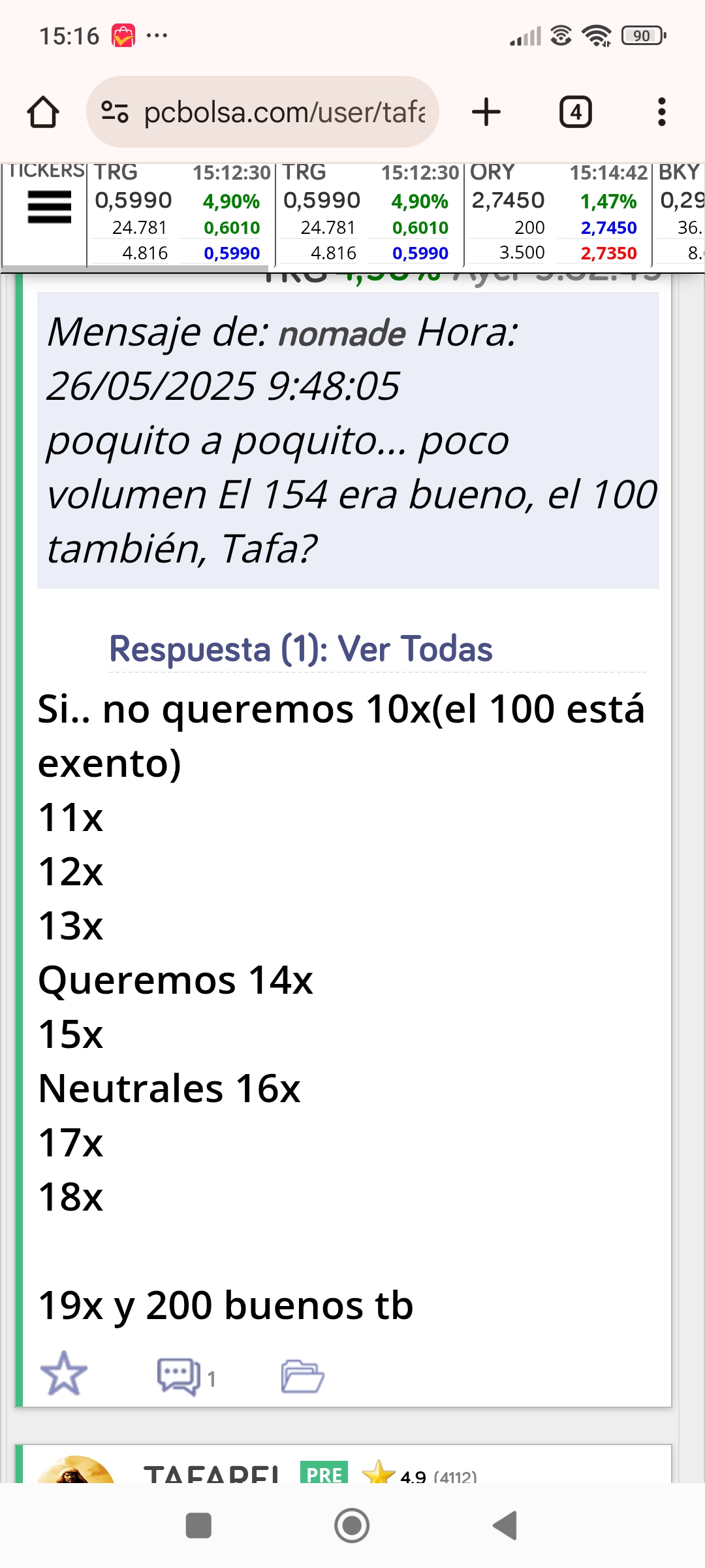 Refresco esto que le puse ayer a Nómade que pregunto, y quien quiera que mire los ticks de hoy y de ayer que subimos si veis alguno de los malos y si hay de los buenos entre ellos