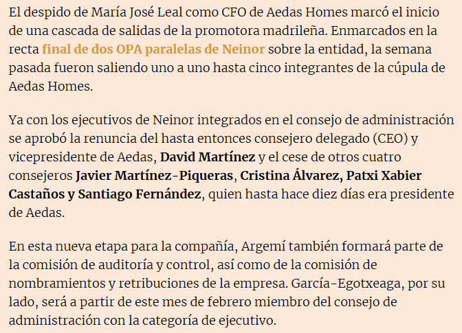 grafico de la accion Neinor Homes