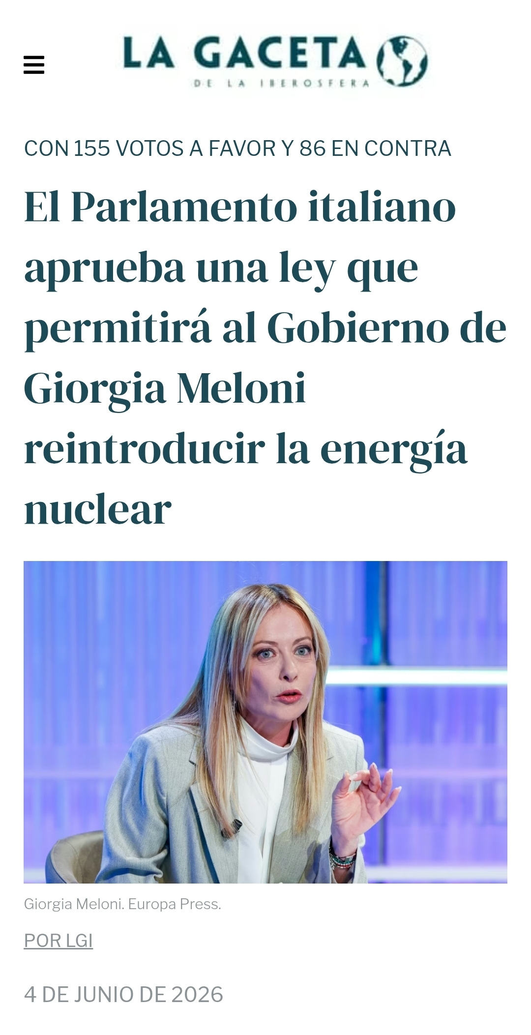 Buenos días.
Otros que nos van sacando ventaja...