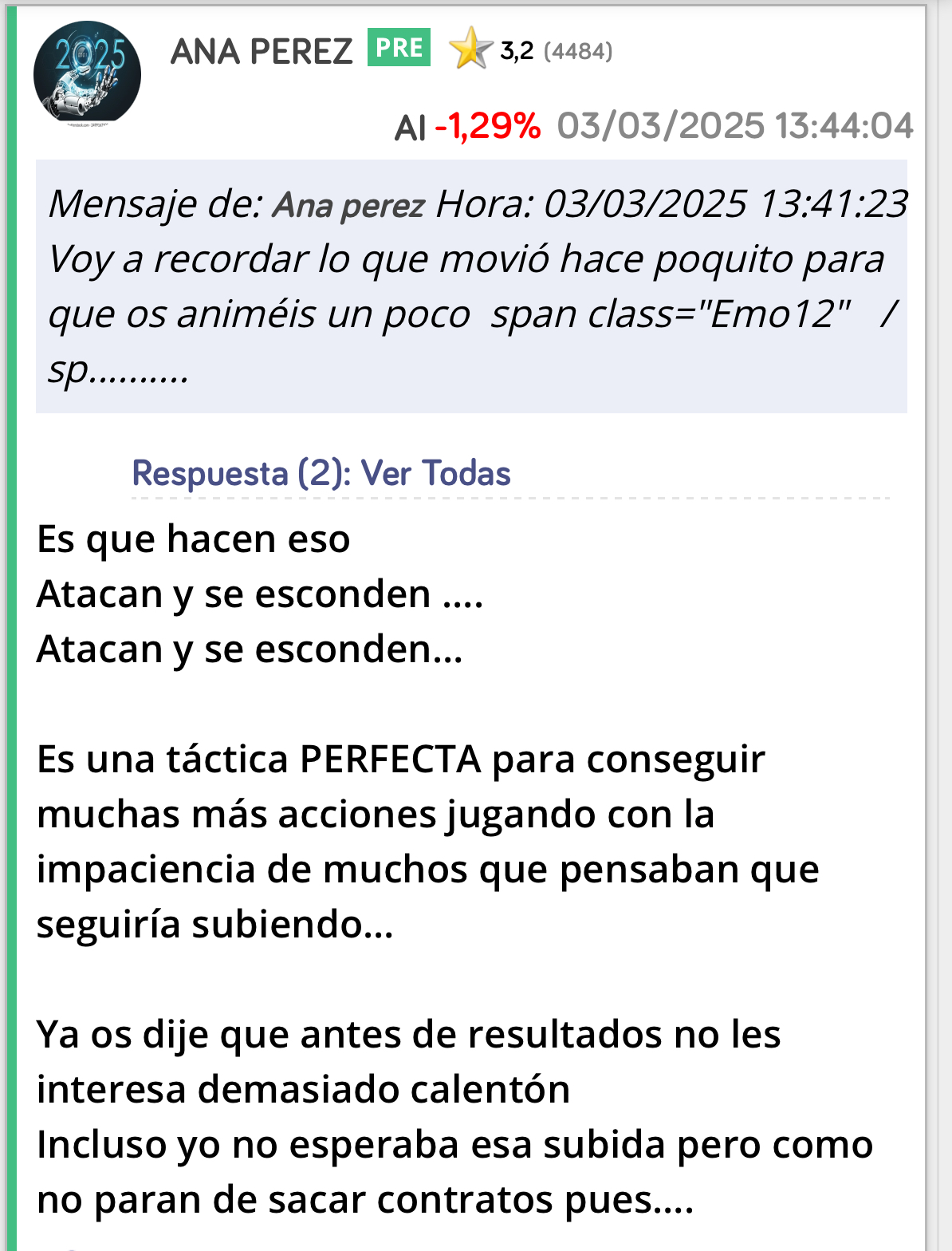 Todo no puedo saberlo como lo de la AK pero estuve analizando mucho el volumen ese año y la maquinita dichosa y estaba claro que la escondían a propósito..
Y siguen jugando al escondite.. <span class="Emo19"> </span> jeje