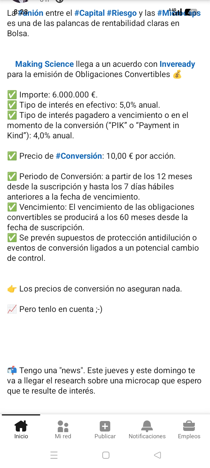 En making science convertibles, igualito que aquí