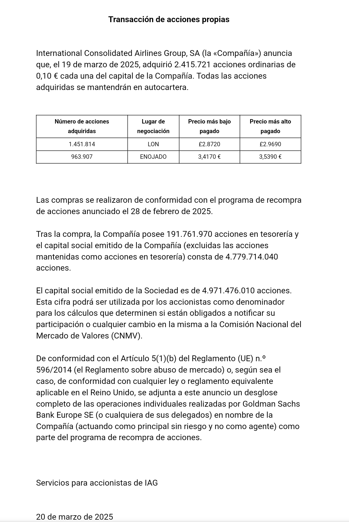 BD. Ayer aunque poco volumen, otros 2,4M accs pa" la saca