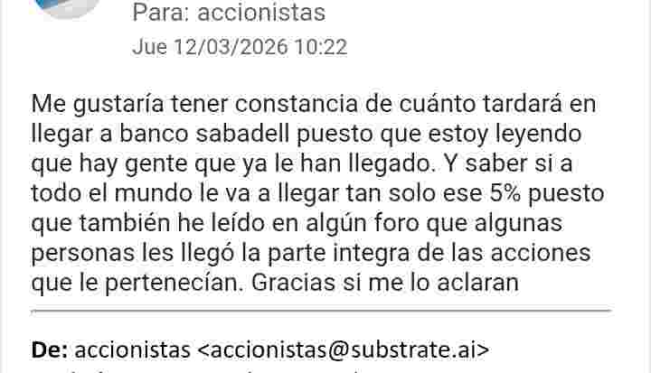 A ver si dicen algo del tema