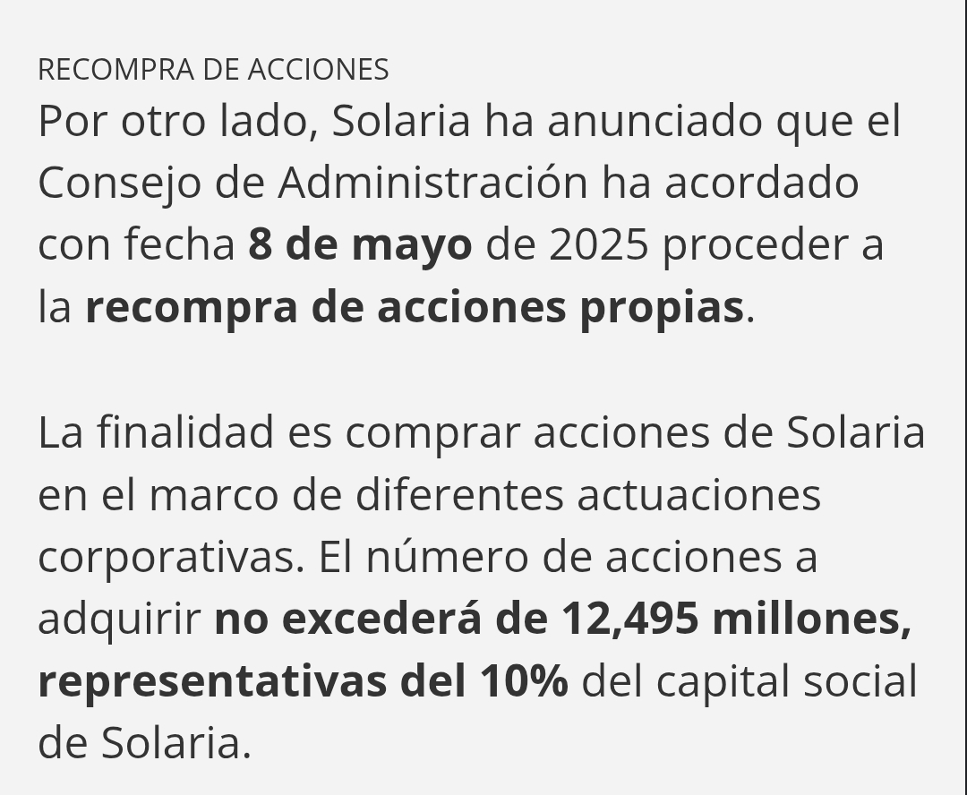 Esto es muy fuerte, si habían acordado recompra en mayo por qué no informaron a accionistas?