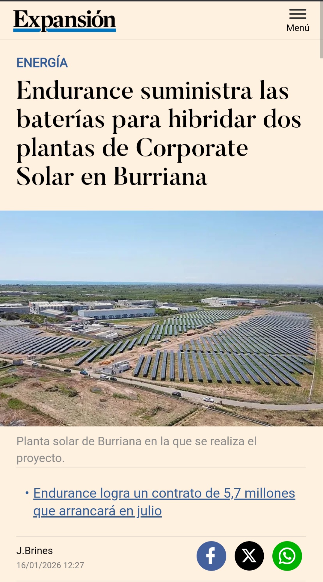 grafico de la accion Endurance Motive