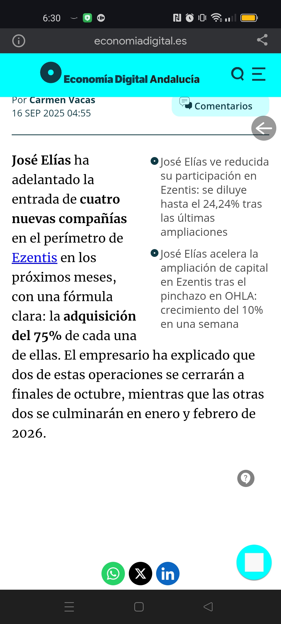 Buenos días a todos.
Ya queda menos. Hasta final de mes.
Queremos ya ese notición
Jejejeje <span class="Emo4"> </span> ánimo