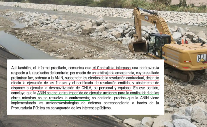 OHLA
OHLA gana arbitraje y ANIN no puede retirarla de la millonaria obra del río Casma