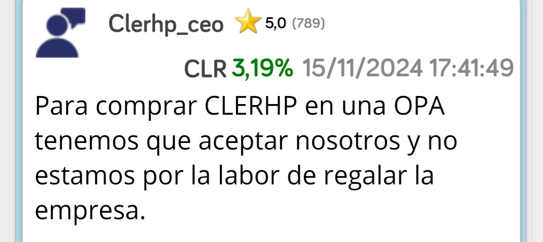 Rescato frase de JA ......y si una OPA....y tal y tal