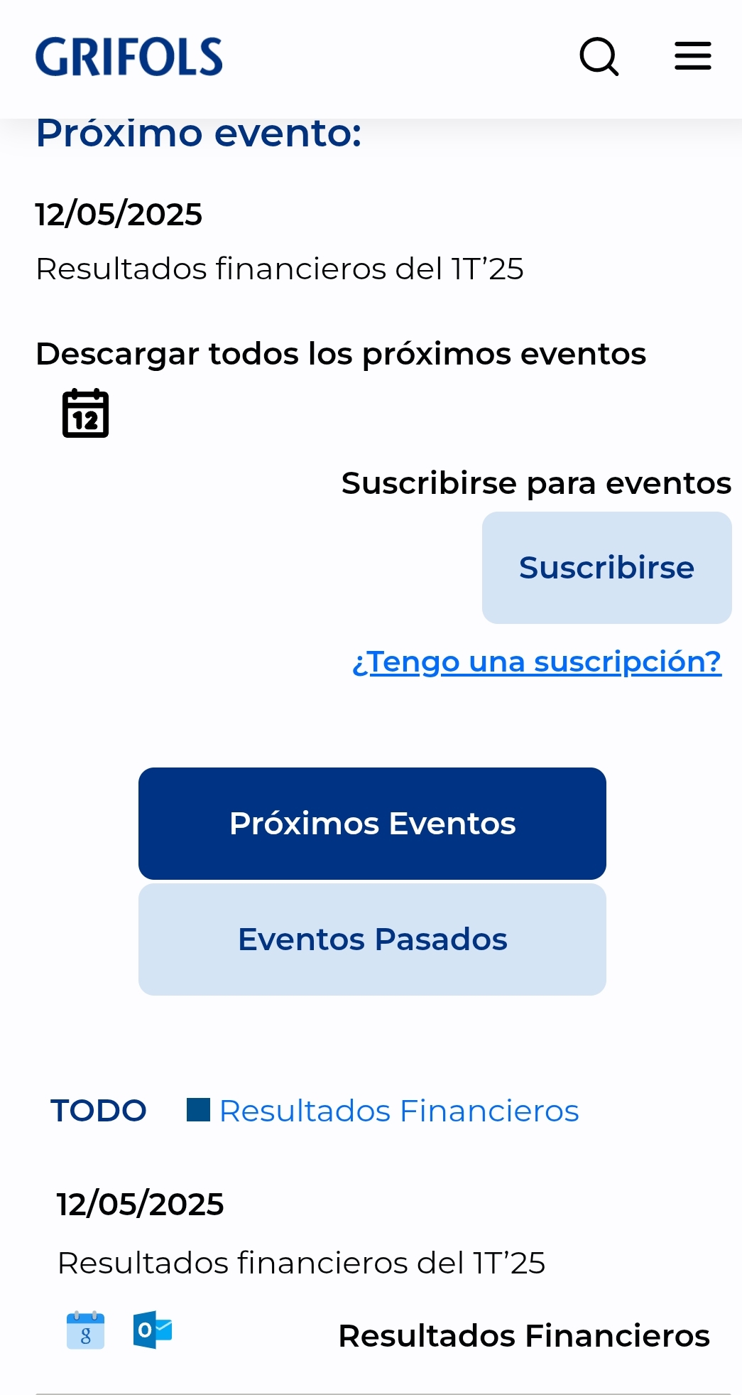 Próximos resultados