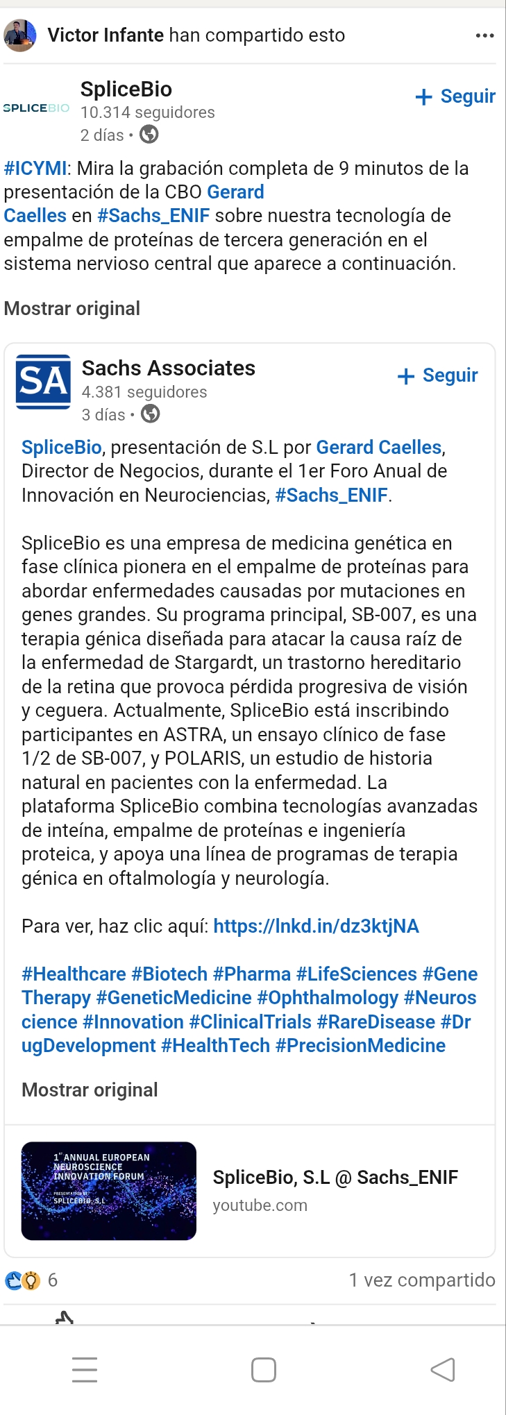 grafico de la accion BIOTECHNOLOGY ASSETS