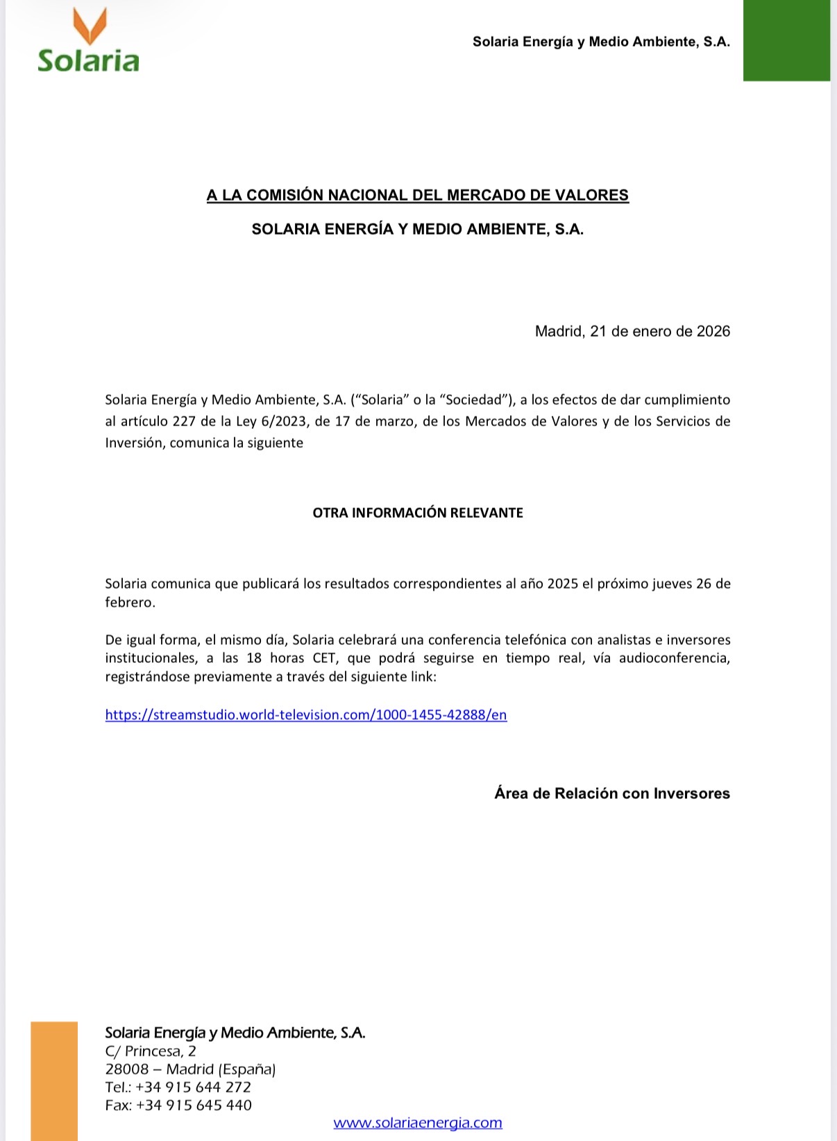 26 de febrero resultados